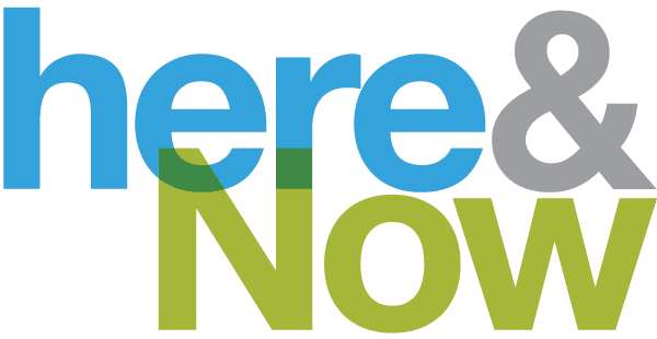 Here & Now podcast logo